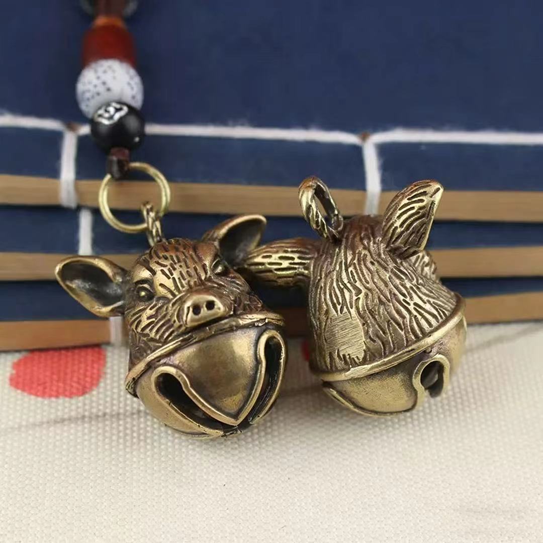 Brass pig bell