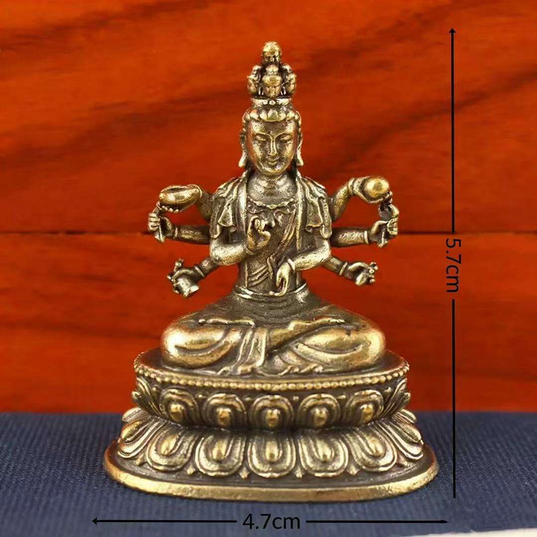 Brass thousand hand guanyin / Buddha
