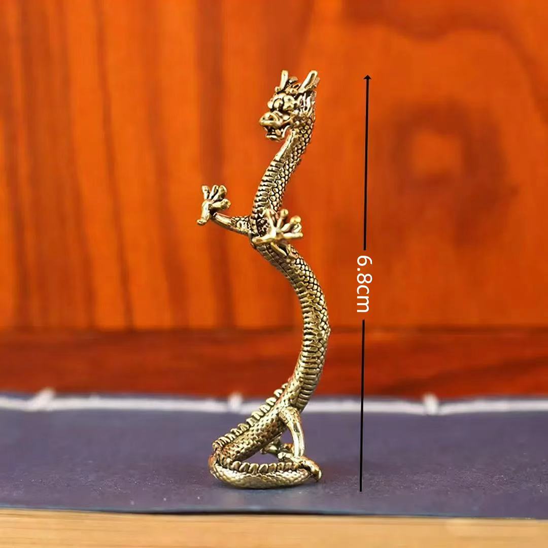 Brass standing dragon