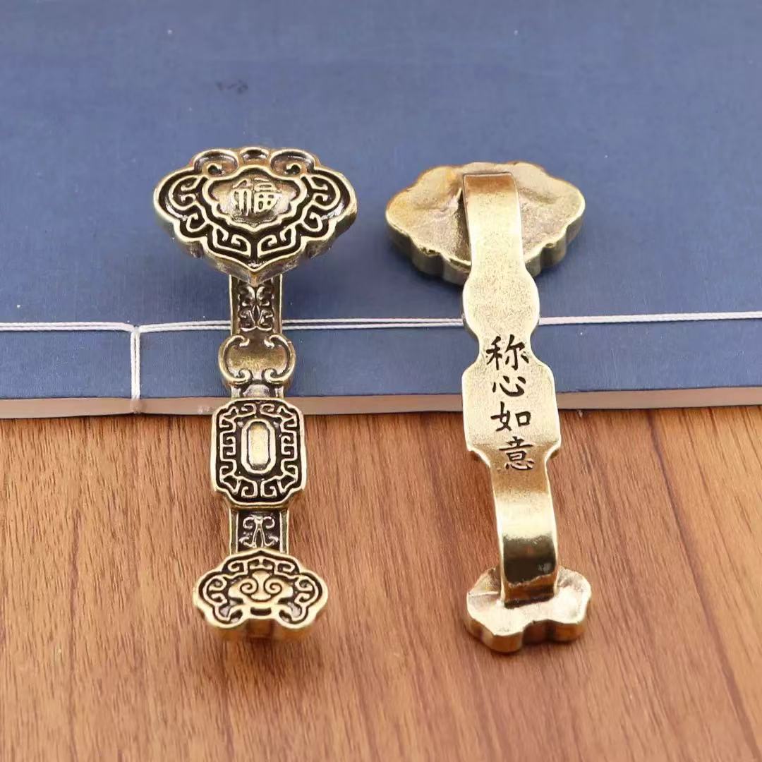 Brass big Ruyi / auspicious decoration